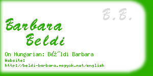 barbara beldi business card